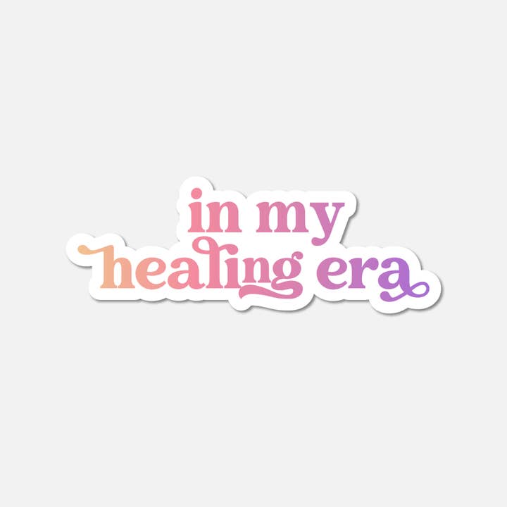 In My Healing Era Gradient Sticker for wholesale by Footnotes