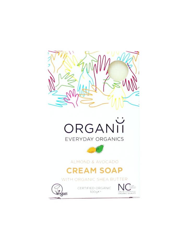 Almond & Avocado Cream Soap for wholesale by ORGANii
