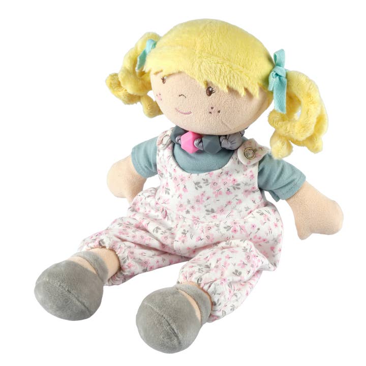 Tikiri Toys LLC - Wholesale Doll - Kids - Lucy with Friendship Bracelet in Flower Printed Outfit2