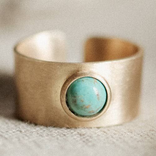 Nile Ring // 6mm // Turquoise for wholesale by Commonform