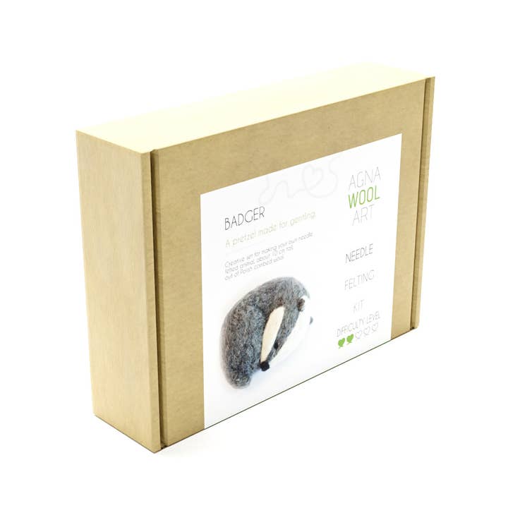 Benzie Design - Wholesale DIY Craft Kit - Badger, Needle Felting Kit6