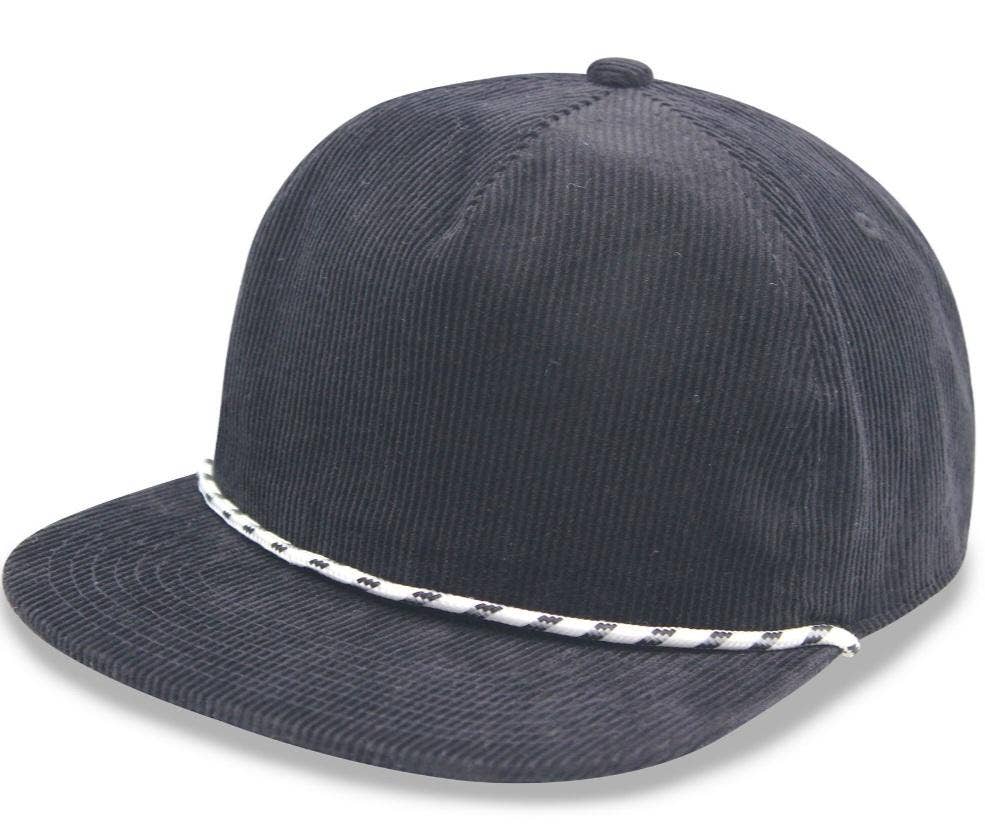 ThatsRad - Wholesale Flat Brim Cap - Unisex - Two Tone Corduroy Rope Snapback Hat 15