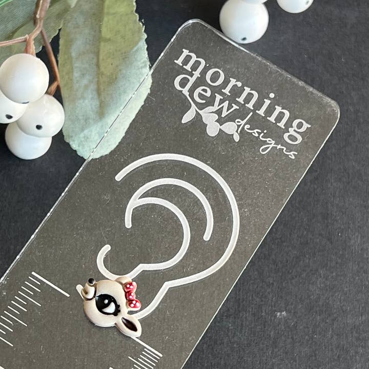 Morning Dew Designs – Großhandel Ohrstecker – Weihnachts-Rentier-Ohrringe aus Polymer-Ton3
