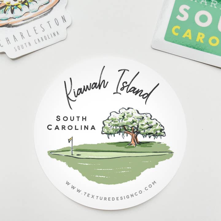 Texture Design Co - Wholesale Sticker - Sherbet Painted Streets - The Kiawah Sticker1
