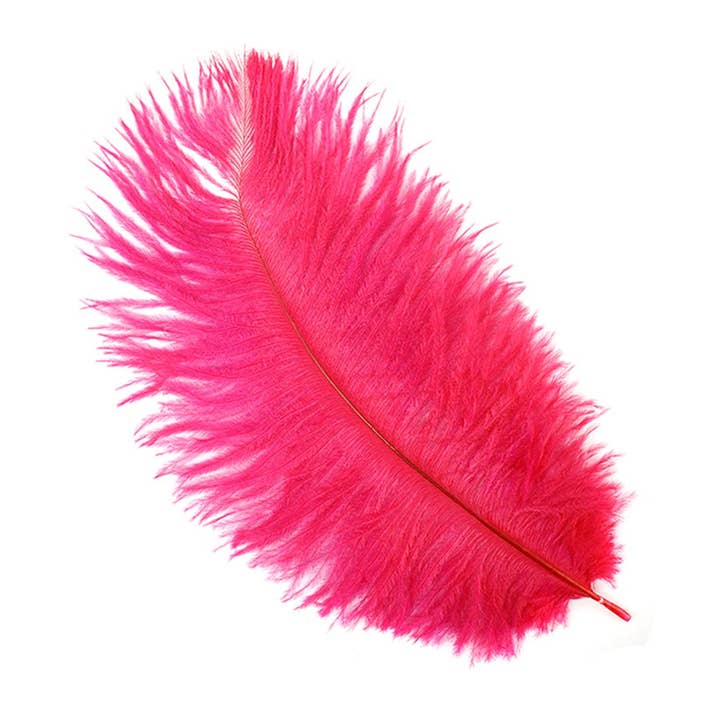 Zucker Feather Products - Vendita all'ingrosso Piume - Piume di struzzo 4-8" Drabs - Shocking Pink