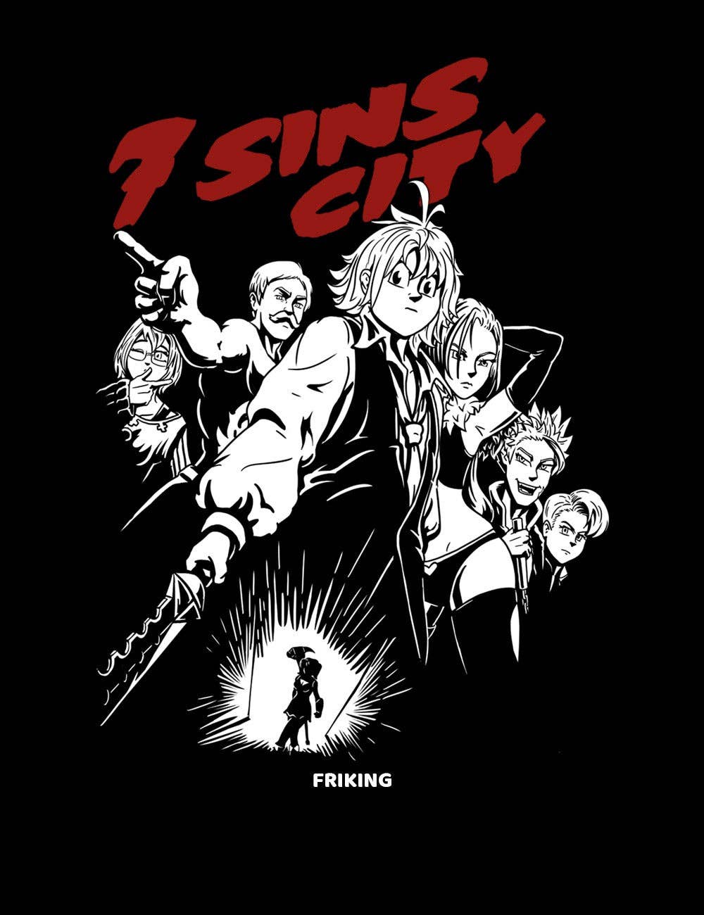 Zwart 7 Sins City - 489 voor groothandel op Faire3