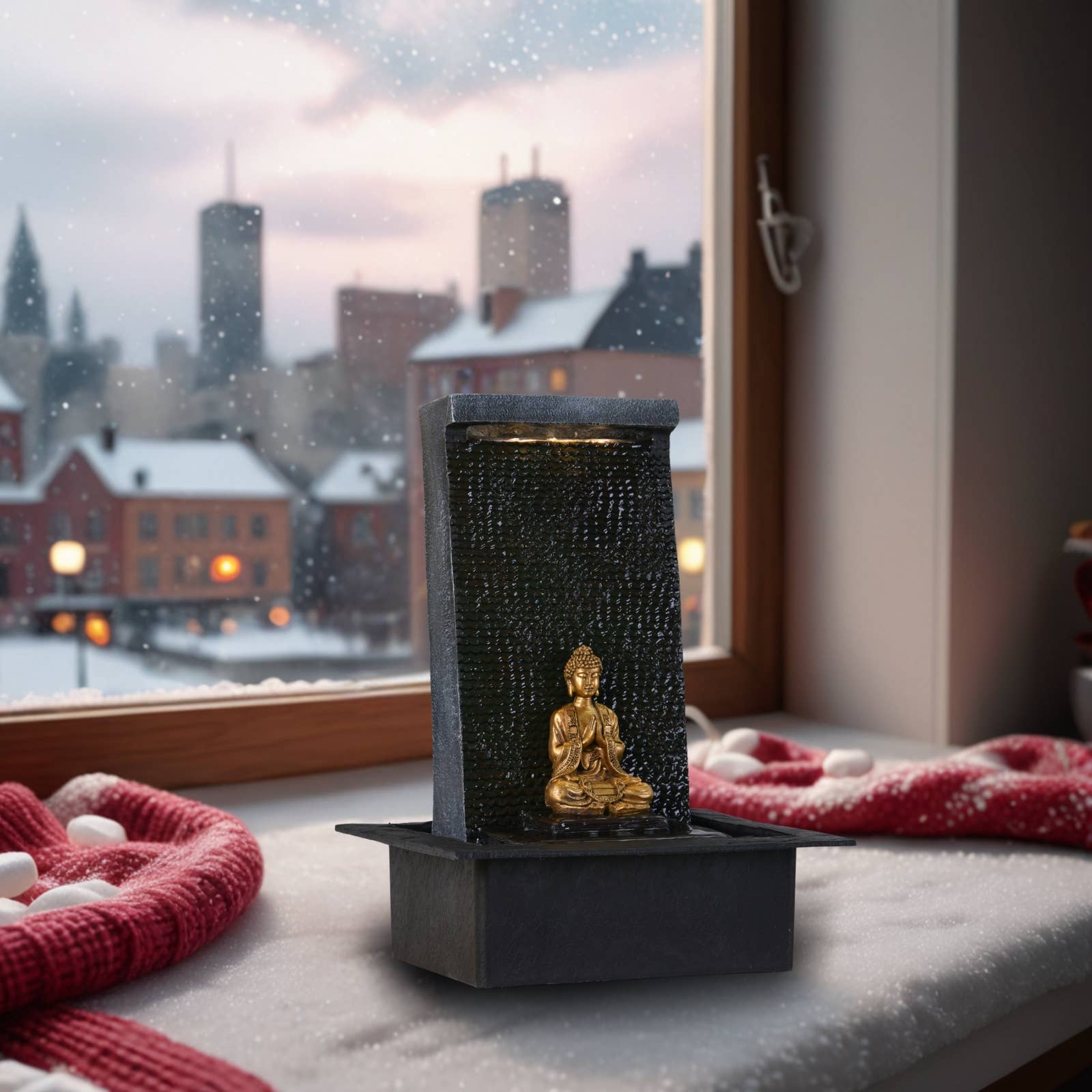 Zen'Arôme - Wholesale Decorative Tabletop Object - Feng Shui Decoration Indoor Fountain Buddha Zenitude6