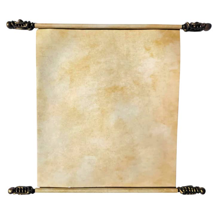 Earth Rare Oddities - Wholesale Craft Supplies - Paper Scroll with Wax Seal - on Aged Looking Paper1