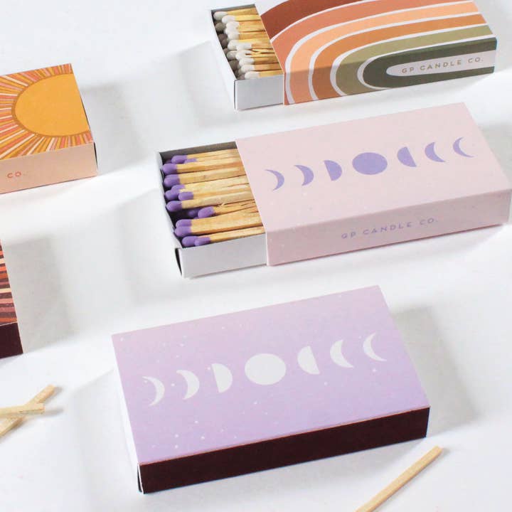GP Candle Co. - Wholesale Matches - Desert Rainbow - XL 4" Matchbox3