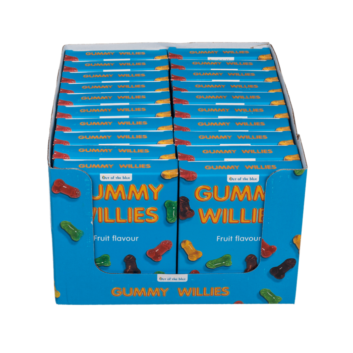 Out of the blue KG - Wholesale Gummy - Willy gummy, ca. 100g per pack,3
