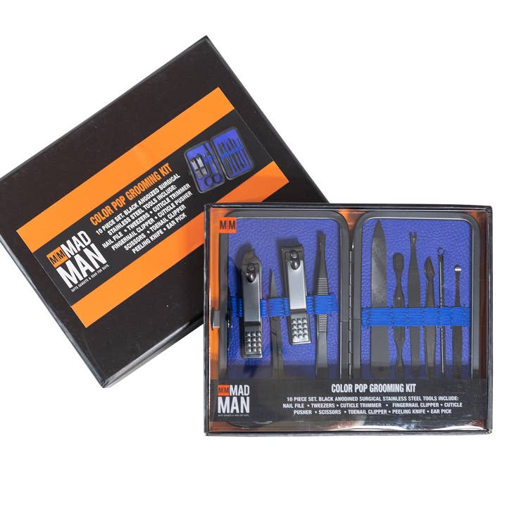 Mad Man - Wholesale Travel Set - Color Pop | 10-Piece Men's Grooming Kit7