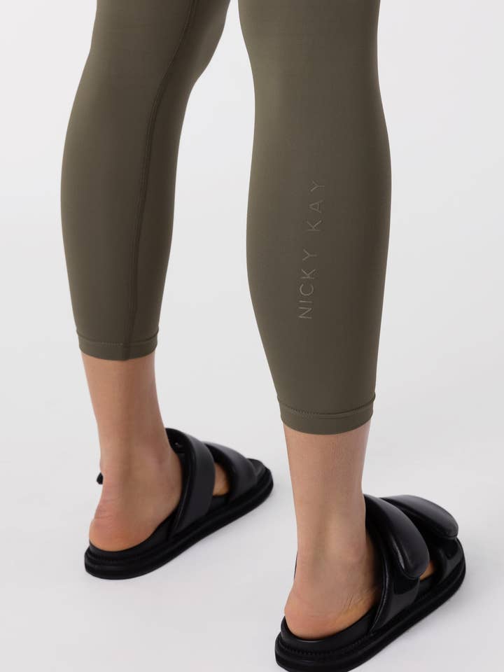 Nicky Kay - Wholesale Athletic/lounge leggings – Women's - Performance Leggings - Olive Green3