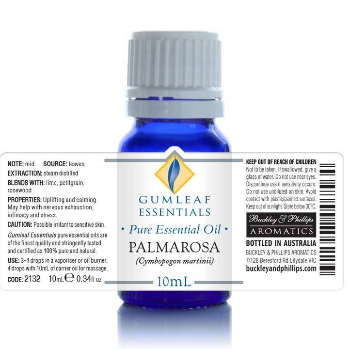 Buckley & Phillips Aromatics - Wholesale Essential oil - Palmarosa Essential Oil2