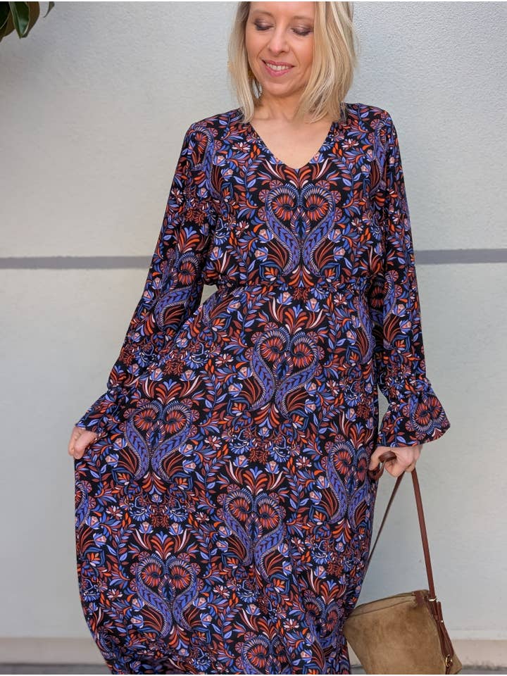 MY DRESS MADE - Wholesale Blouse - Women's - Olivia viscose crepe fabric - Printed in France2