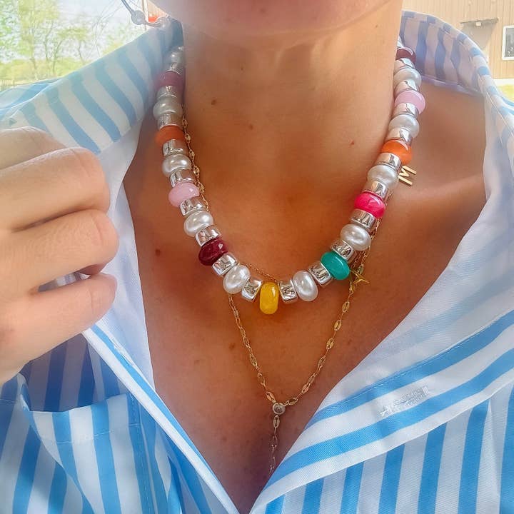 Joyful Beaded Necklace for wholesale by Treasure Jewels Inc.