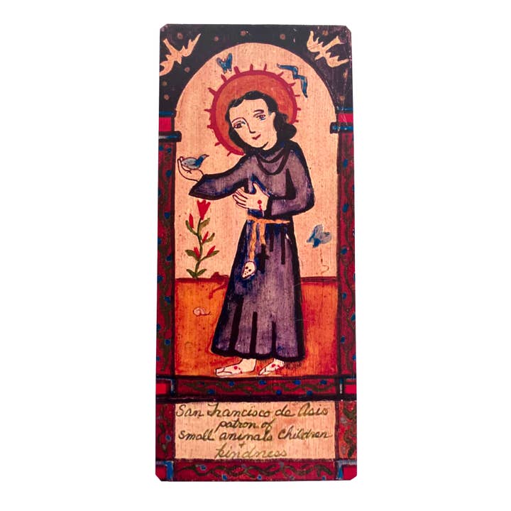 San Francisco de Asis A - Tiere, Freundlichkeit und Ökologie für den Großhandel von Lynn Garlick Retablos