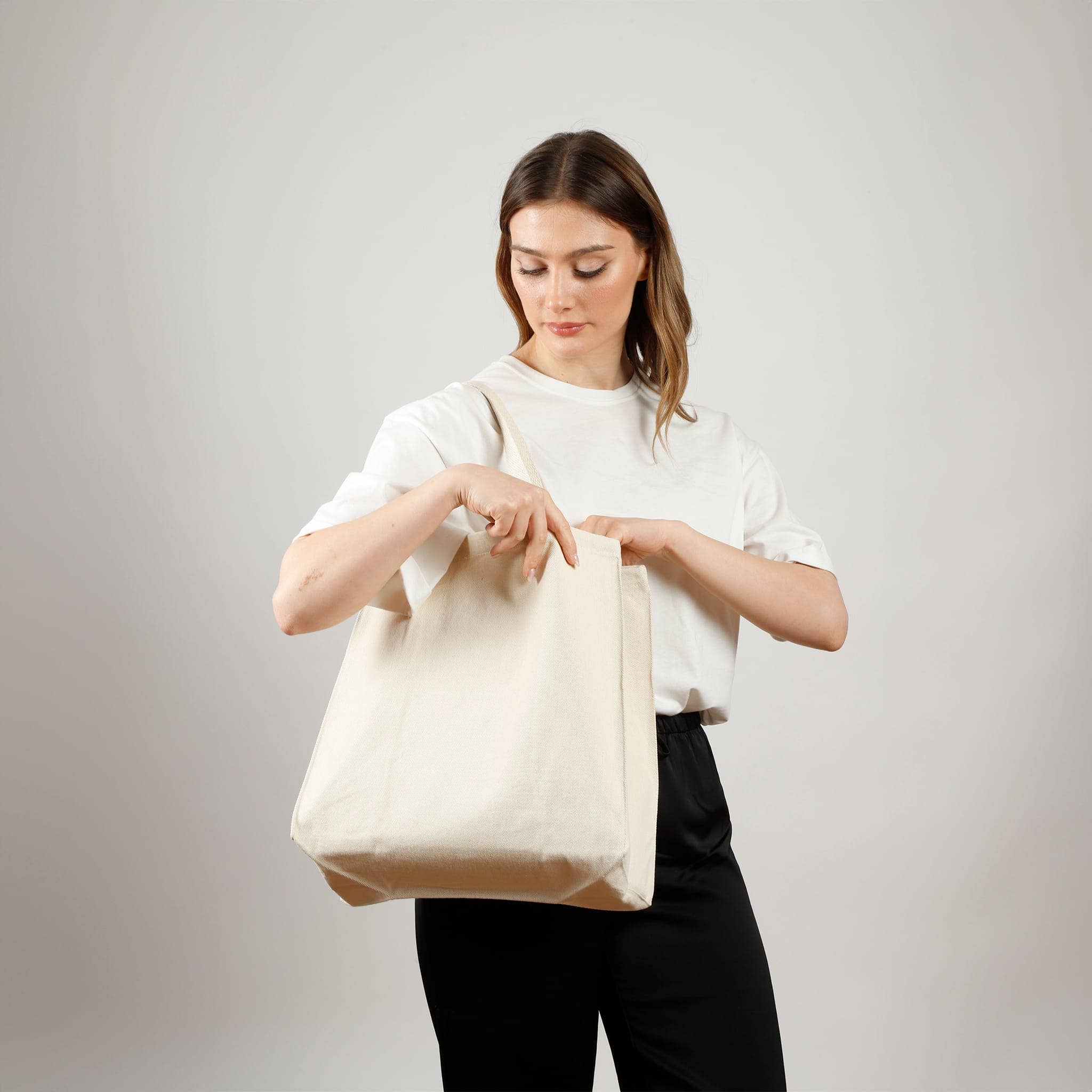 TBF - Vente Tote bag – unisexe - TBF Sac Cabas en Sergé Porté Épaule - TF2801