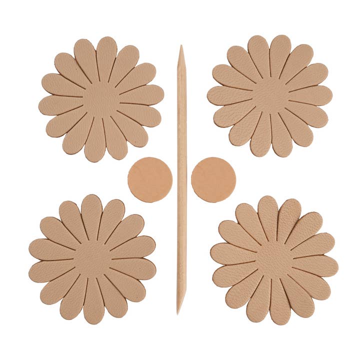 Natural Daisy Leather Sculpting Kit for wholesale on Faire