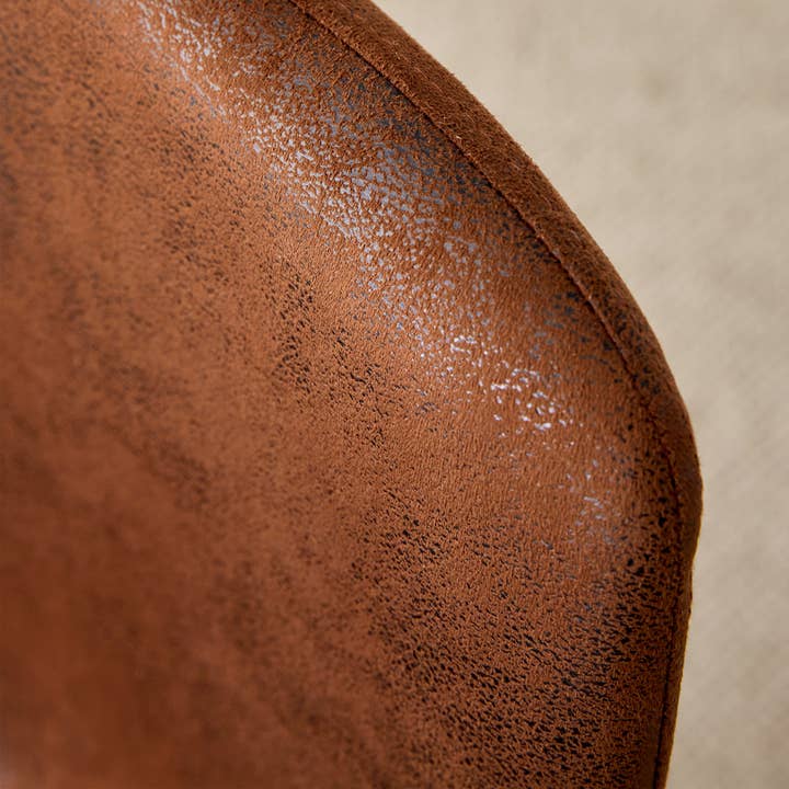 39F Inc. - Wholesale Chair - Set of 4 Retro Brown Suede Bar Stools Non-Slip12