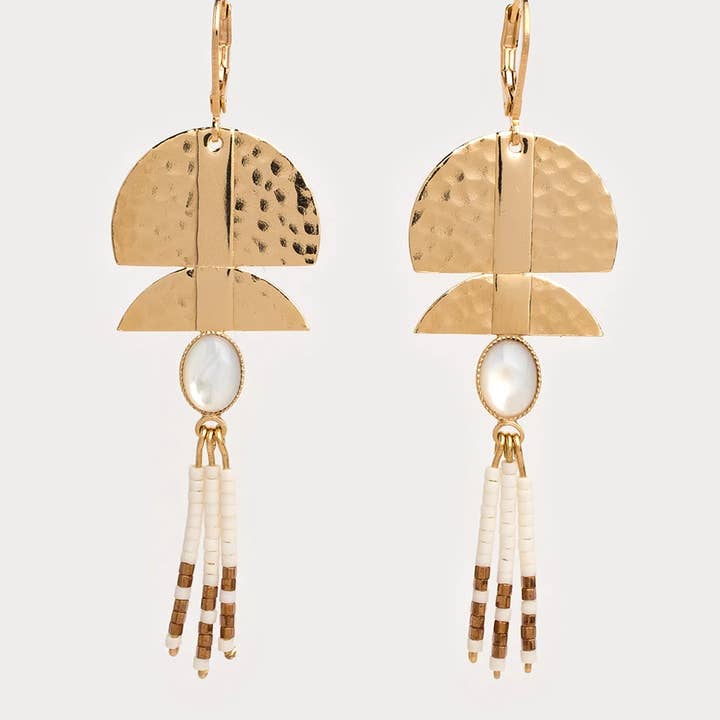 IRAJA øreringe – Hvid perlemor for engroshandel hos GAUHART