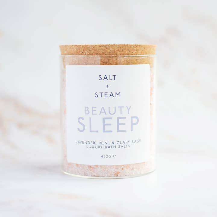 Salt + Steam – wholesale Bath salts – Beauty Sleep - Lavender & Rose Bath Salts 80g & 432g