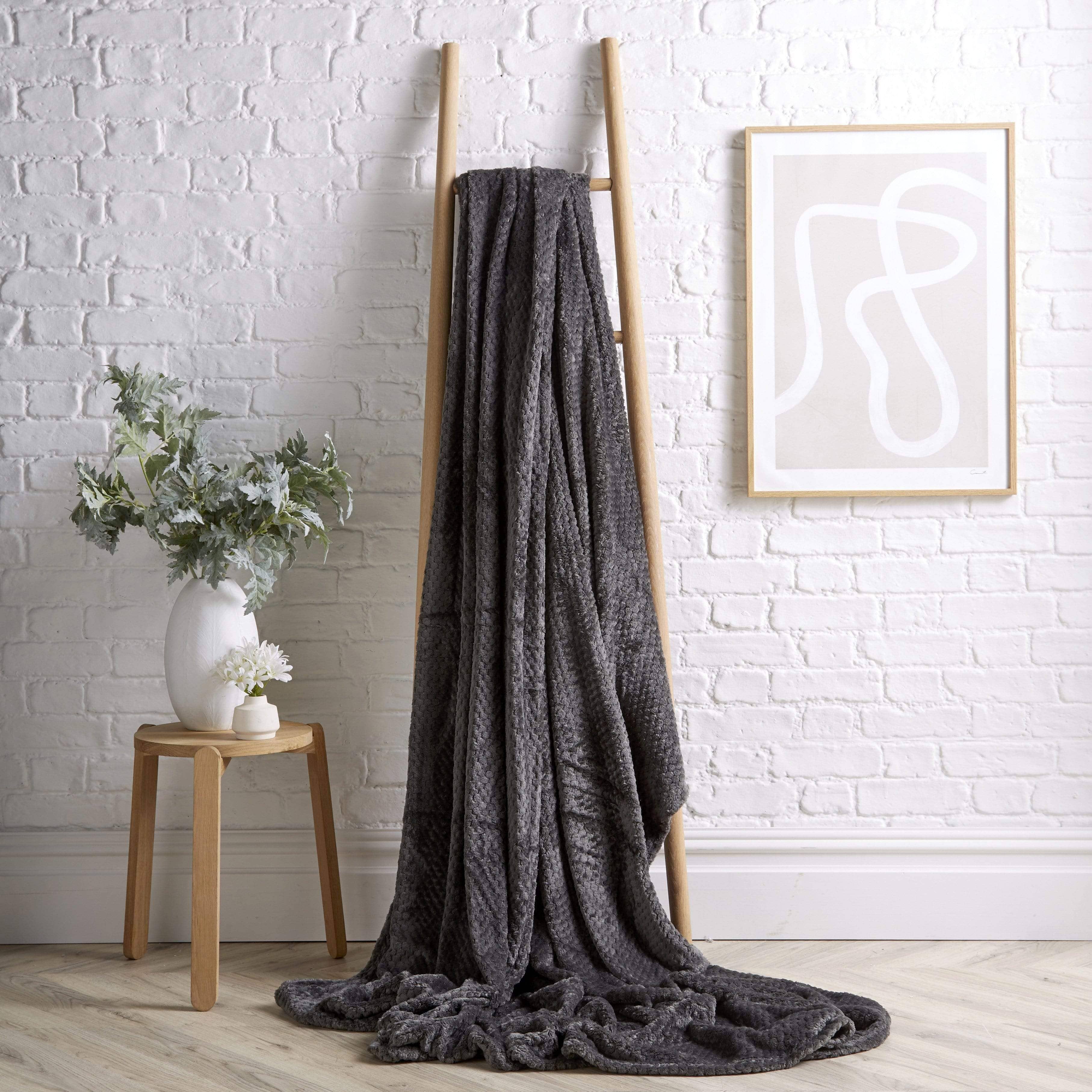 LOOMWORKS LTD – wholesale Throw blanket – Cloud Honeycomb Throw4