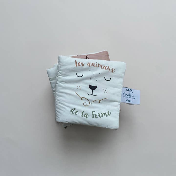 Livre d'éveil les Animaux de la Ferme pour la vente par Carotte & Cie