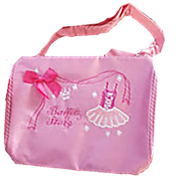 Pink Dance Duffel with Pink Bow for wholesale by Nutcracker Ballet Gifts