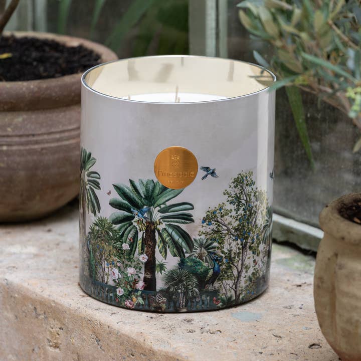 PINEAPPLE SIGNATURE - Wholesale Jar/Filled Candle - Scented candle 100% vegetable wax - Luxuriant Garden Decor2