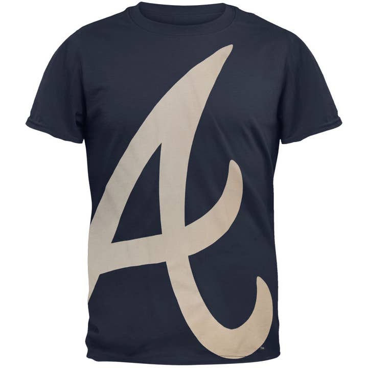 Atlanta Braves - Overgrown Logo Men's Soft T Shirt for wholesale by Official Store