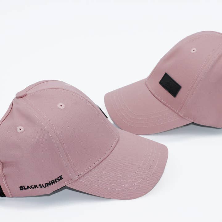 Black Sunrise – wholesale Baseballkeps - Dam – Rose rosa satin fodrad halv full baseball keps