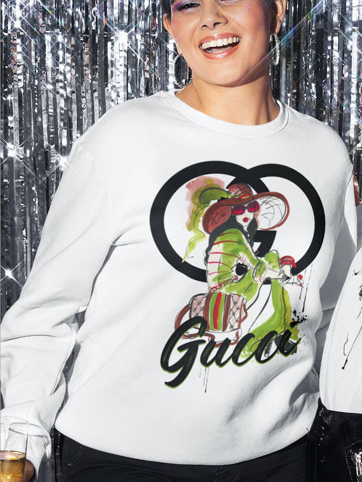 Glam Fashion Illustration Graphic T-shirt, tee, sweatshirt for wholesale by By Jodi LLC