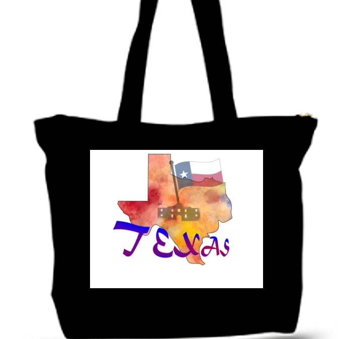 State Of Texas Large Tote Grocery & Stuff Bag for wholesale by BMS BIZ