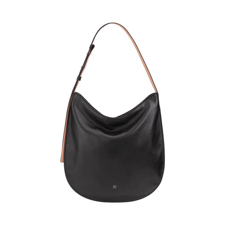 dudu - Wholesale Shoulder Bag - Women's - Dudu Women'S Leather Hobo Bag Zipped Black