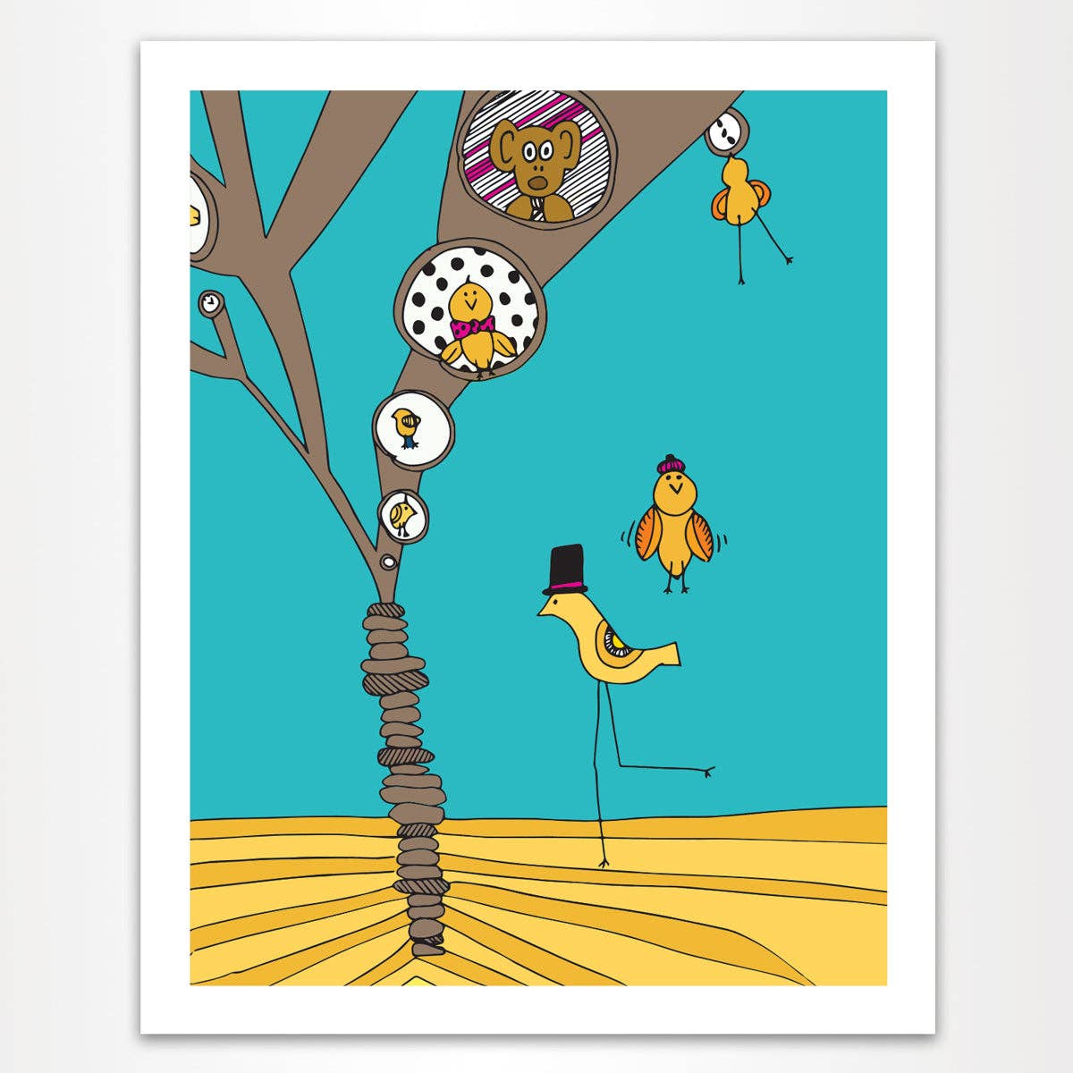 The MoMeMans - Wholesale Art Print - Treehouses Print8
