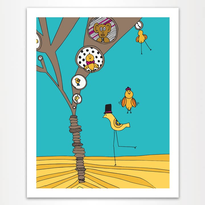 The MoMeMans - Wholesale Art Print - Treehouses Print8