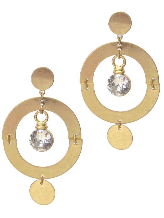 ( #MIX13 ) GEOMETRIC SHAPE METAL EARRING for wholesale by Jewelry Max