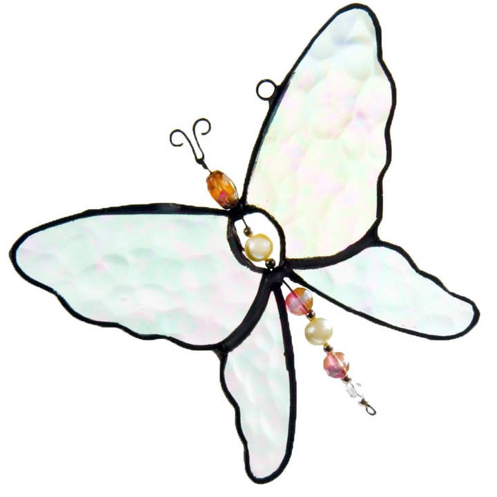J Devlin Glass Art & Bert Anderson Collection - Wholesale Suncatcher - ORN 174-1 Butterfly Ornment2