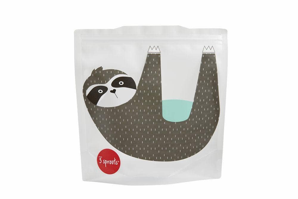 3 Sprouts - Wholesale Lunch Bag/Box - Kids - Kids Reusable Sandwich Bag - Sloth