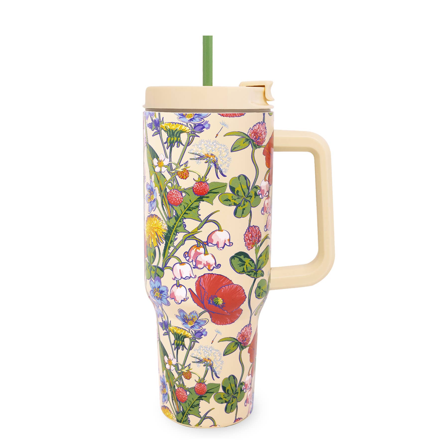 Vera Bradley by Lifeguard Press - Wholesale Insulated Mug/Tumbler - Stainless Steel 40 oz. Tumbler, All the Pretty Wildflowers1