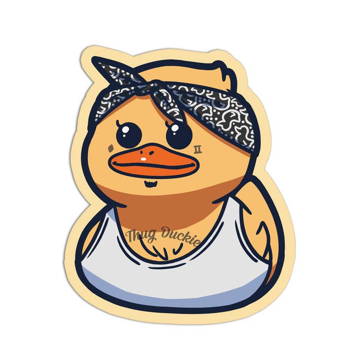 Thug Duckies Stickers voor wholesale door Girls Printing House
