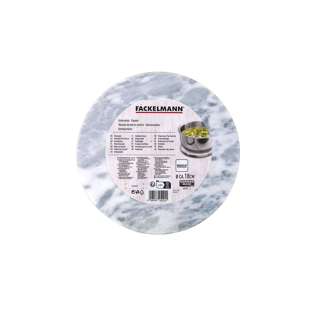 Fackelmann - Wholesale Cutting Board - Fackelmann Basic 18 cm round marble trivet4