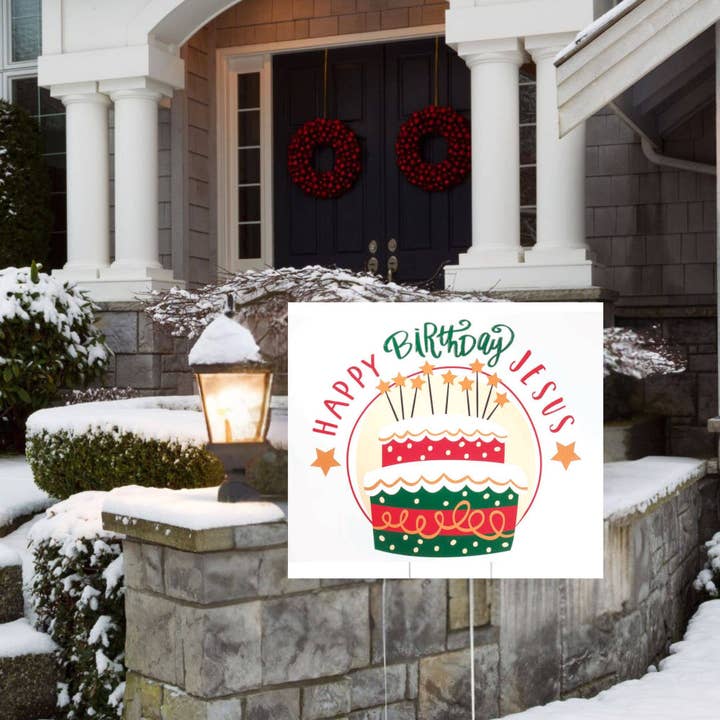 Dicksons - Wholesale Outdoor Sign - HAPPY BIRTHDAY JESUS YARD SIGN1