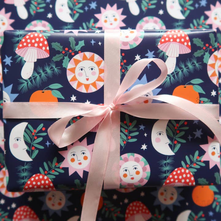 Himmelsk jul omslagspapper för wholesale av Joanna Clay Design