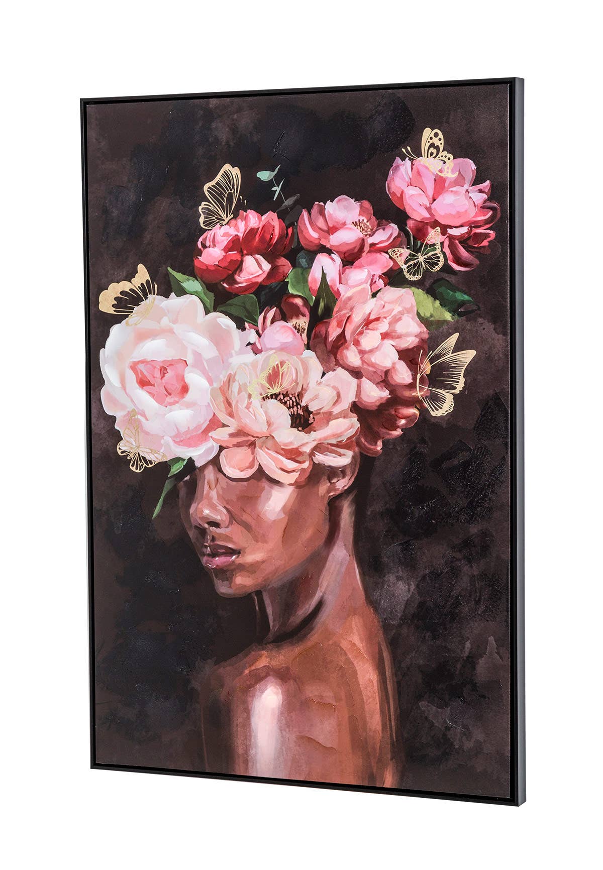 Gdeco - Vendita all'ingrosso Dipinti/Disegni - Pittura ad olio con cornice nera (80*120*3,5 cm)2