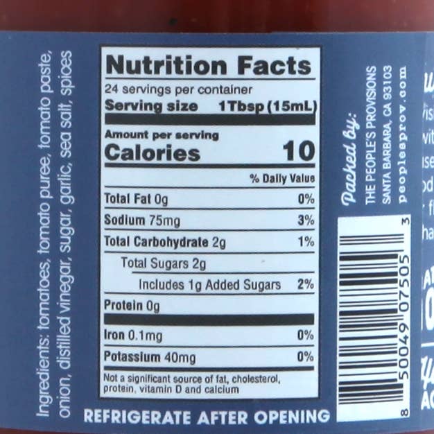 The People's Provisions - Wholesale Ketchup - Rustic Ketchup 12oz2