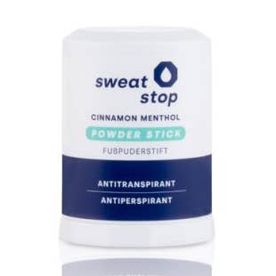 SweatStop® foot powder stick with cinnamon and menthol for wholesale by SweatStop