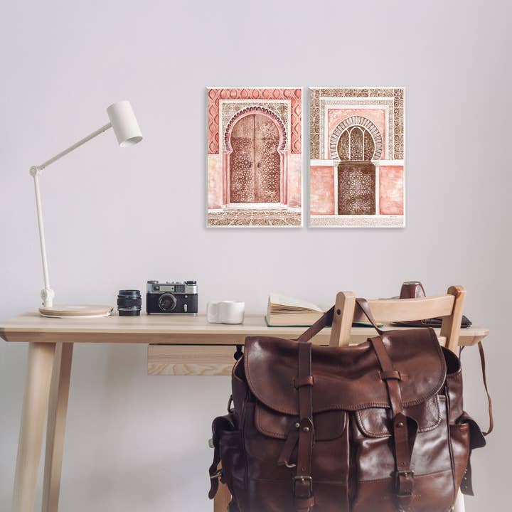 Stupell Industries - Wholesale Wall Decor - Kids & Baby - Moroccan Tiled Alcoves Wall Plaque Art6