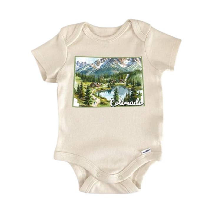 North Fork Forager LLC - Wholesale Bodysuit (Non-Footed) - Baby - Colorado - Baby Boy Girl Clothes Infant Bodysuit Funny Cute Newborn0