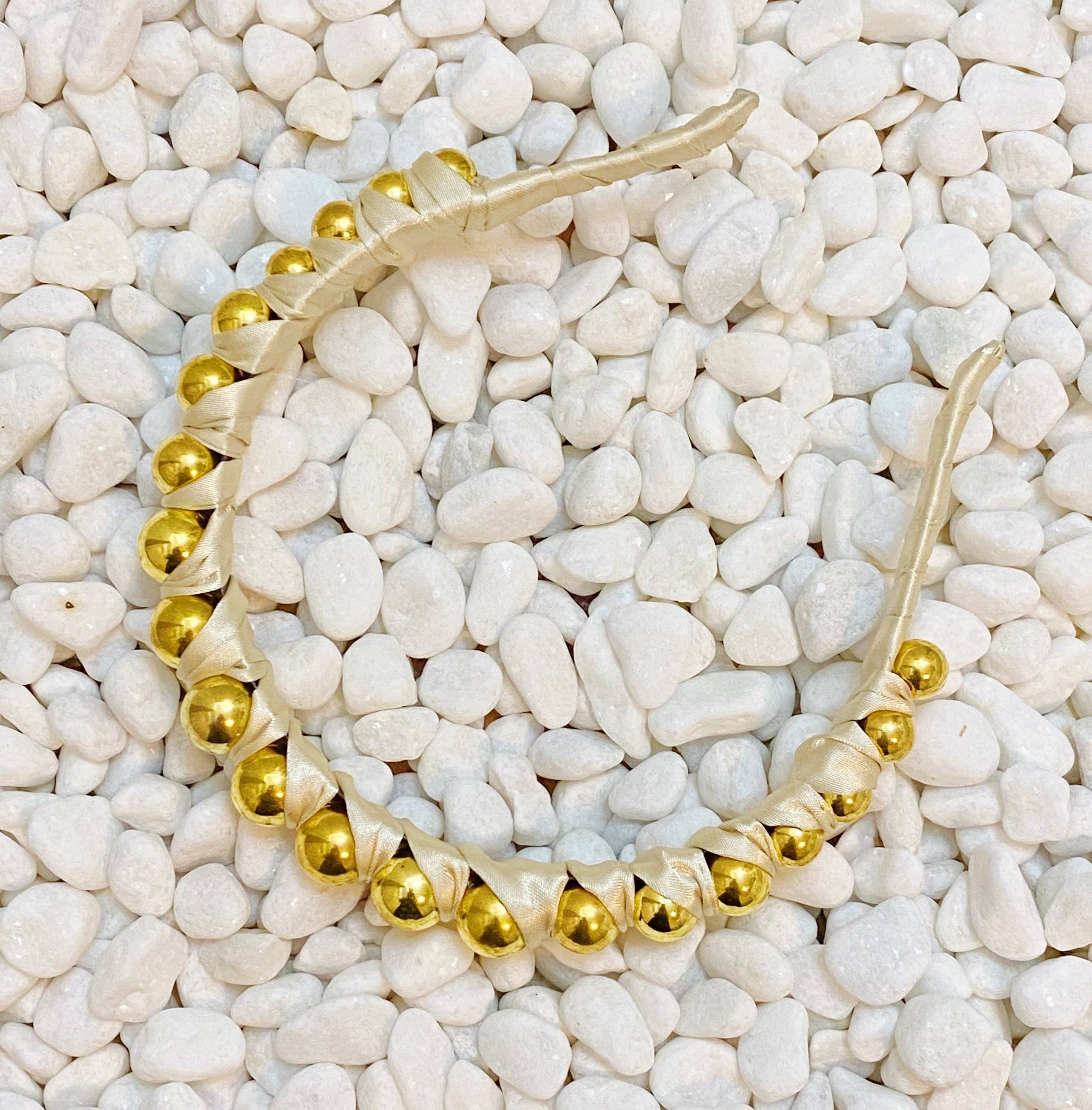 Ellison+Young - Wholesale Haarband - Dames - Emily hoofdband met satijnen omwikkeld1